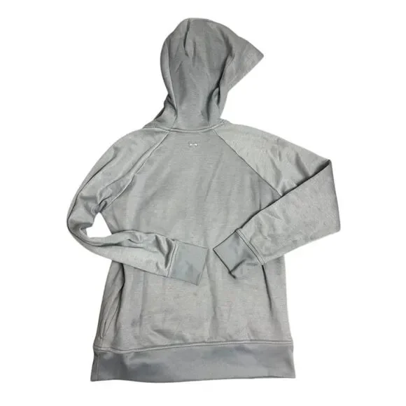 Under Armour Womens Small Gray Black Logo Outdoors Hooded Sweatshirt Hoodie - Picture 8 of 8